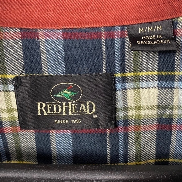 Red Head sold at Bass Pro chore jacket/shirt fleece lined 100% cotton size M - Picture 5 of 9